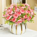 bouquet de pivoines artificielles pour mariage et décoration festive