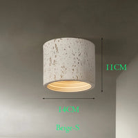 Wabi Sabi red cement LED ceiling spotlight