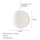 Japanese style rice paper art pendant light, lantern ball bedroom, living room, tea room, Zen lamp decoration pendant light