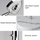 Depuley Lampadaire LED à 5 lumières à intensité variable pour chambre à coucher avec bras et tête réglables - Lampes modernes à poteaux hauts pour bureau