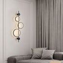 Minimalist Nordic wall light with 3 metal rings art deco indoor