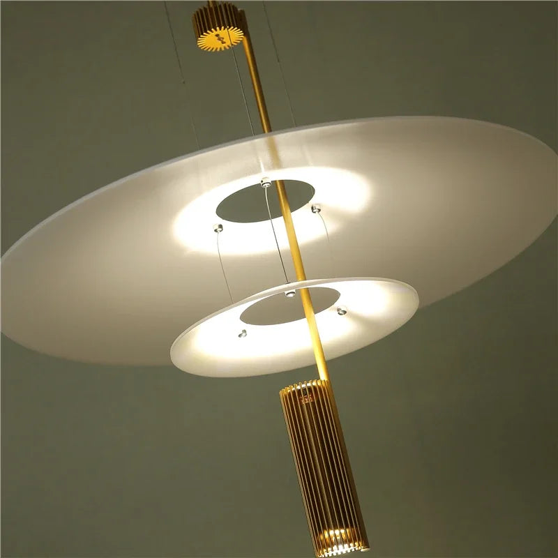 Modern acrylic pendant light nordic designer style - vue 6 sur 14