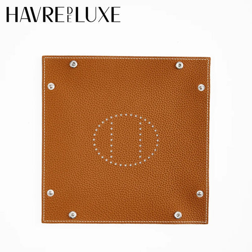 plateau de rangement en cuir pliable pour divers objets