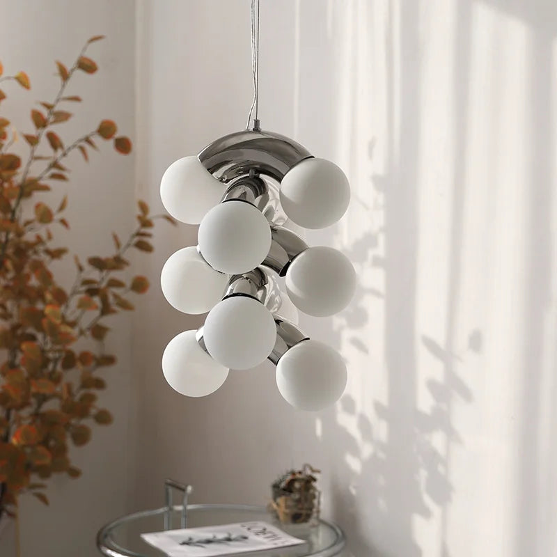 lustre moderne et créatif en forme de raisin style nordique vintage - vue 3 sur 12