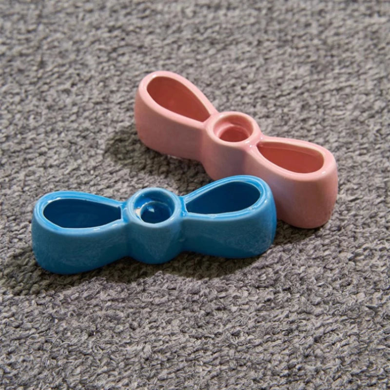 suspension en verre avec nœud rose pour chambre enfant - vue 7 sur 13