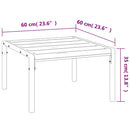 Black Garden Coffee Table 60x60x35 cm Steel, Good Quality Outdoor Products for patio, pool, terrace, garden, modern sofa