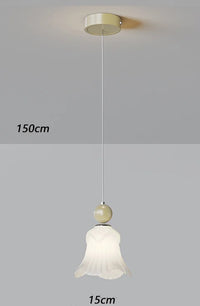 Minimalist romantic glass pendant light with eye protection decorative