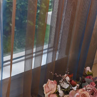 Voilage en tulle brodé moderne pour salon chambre