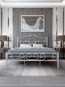 Modern minimalist hotel rental room, 1.8-meter single and double bed, wrought iron bed