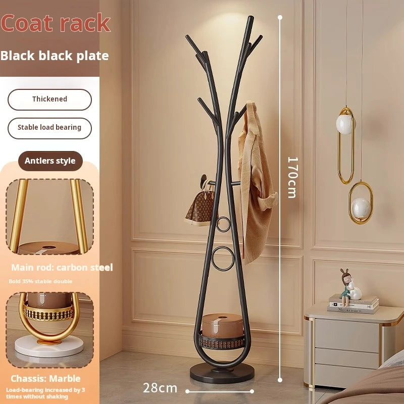 sac d'entrée porte-manteau sur pied organisateur de vêtements en angle - vue 14 sur 15