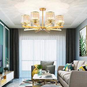 Modern crystal chandelier for elegant indoor lighting