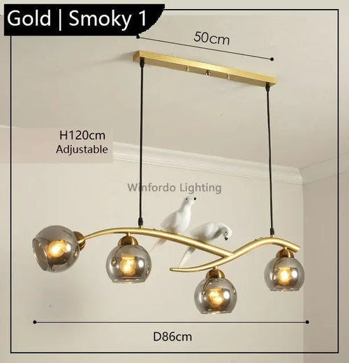 suspension design moderne forme oiseau scandinave décoratif winfordo - vue 11 sur 18