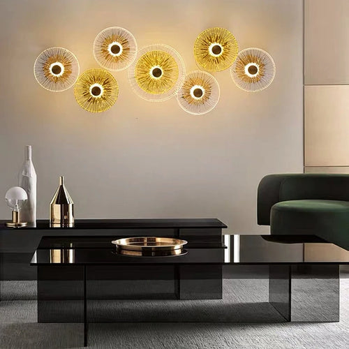 Nordique créatif LED verre applique moderne Simple combinaison applique salon chambre Restaurant luxe décoration applique murale - vue 4 sur 12