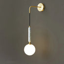 Applique murale led en marbre design nordique moderne décorative