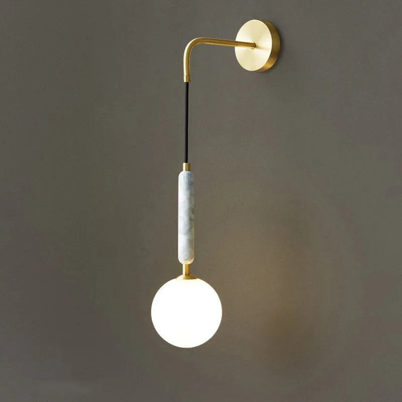 Applique murale led en marbre design nordique moderne décorative