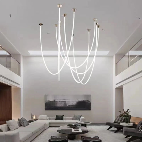 Minimalist nordic style silicone LED ceiling light 360 degrees - vue 5 sur 7