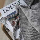 plaid maille motif géométrique style moderne canapé hiver