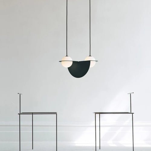 Minimalist geometric creative pendant for commercial spaces