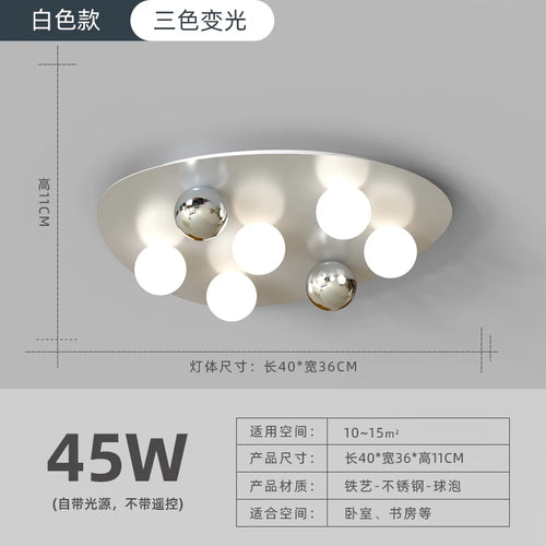 Minimalist Nordic design ceiling light for modern interior decor - vue 16 sur 16