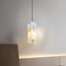lampe suspendue en marbre avec fil de cuivre réglable 	 style