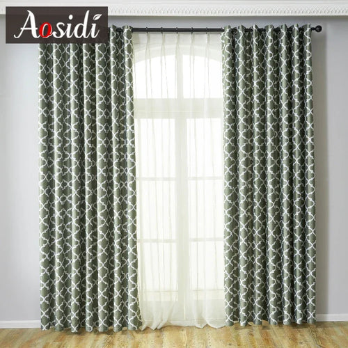 Rideau occultant moderne motifs infinis pour salon chambre - vue 12 sur 11