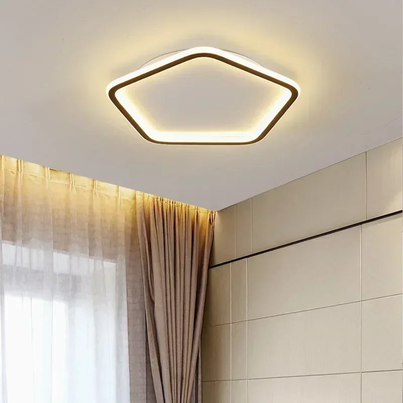 lustre moderne à leds pour décoration intérieure lumineuse - vue 5 sur 14