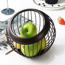 assiette de rangement en fer pour fruits et collations