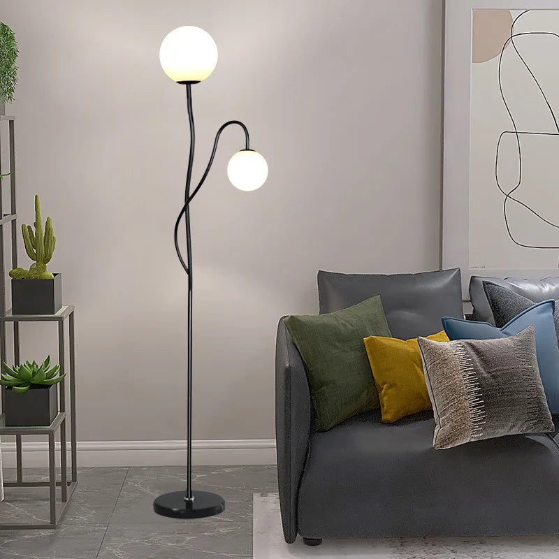 lampadaire led métal style nordique pour décoration intérieure - vue 4 sur 8