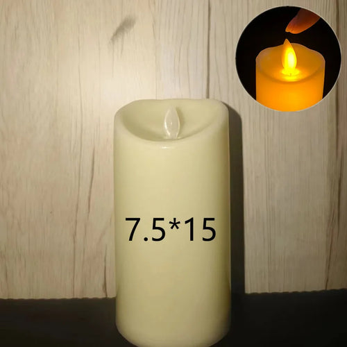 lampe à poser électrique avec bougies sans flamme pour décorations festives - vue 10 sur 14