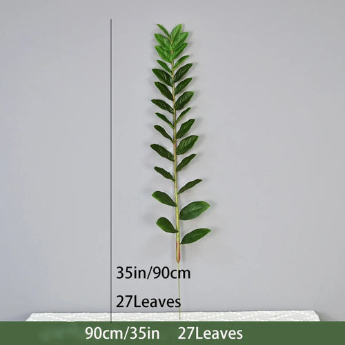 Artificial tropical money tree realistic decorative plastic plant - vue 14 sur 13