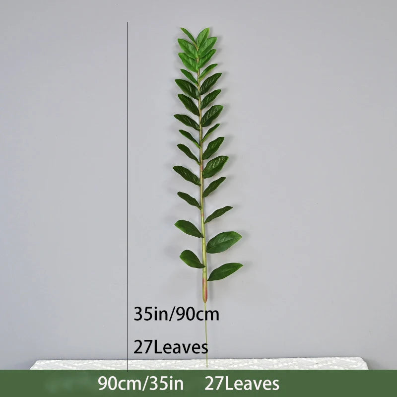 Artificial tropical money tree realistic decorative plastic plant - vue 13 sur 13