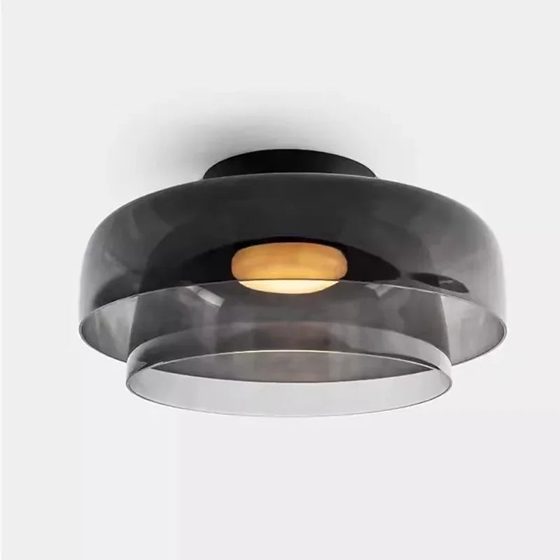 Plafonnier en verre nordique chambre à coucher plafonnier médiéval pour Restaurant Simple moderne créatif salle à manger lampes de décoration - vue 5 sur 21