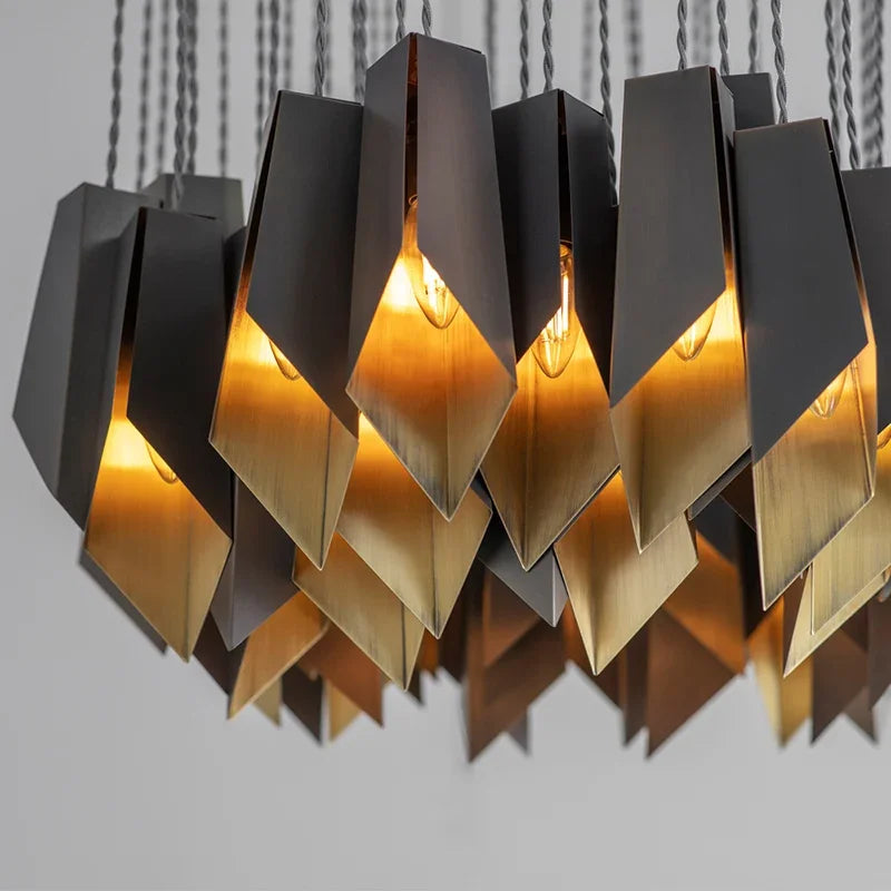 Modern Designer LED Chandelier Lighting Living Dining Room Decor Led Pendant Light Villa Bar Dining Table Hanging Lamp Luminaire - vue 5 sur 12