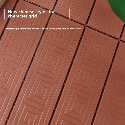 Dalles terrasse clipsables bois composite antidérapantes 11 pièces