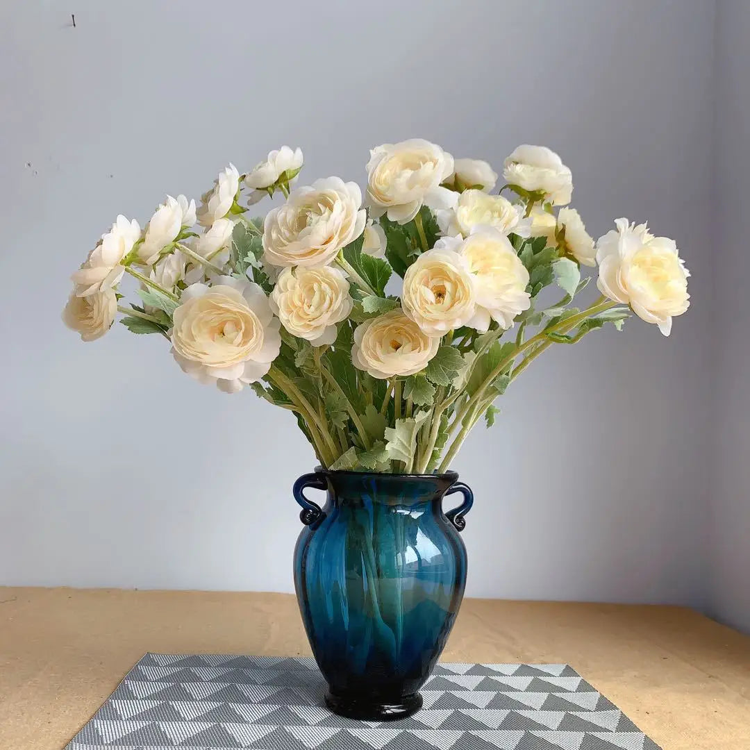 bouquet de fleurs artificielles en soie pour décoration et accessoires photo - vue 2 sur 12
