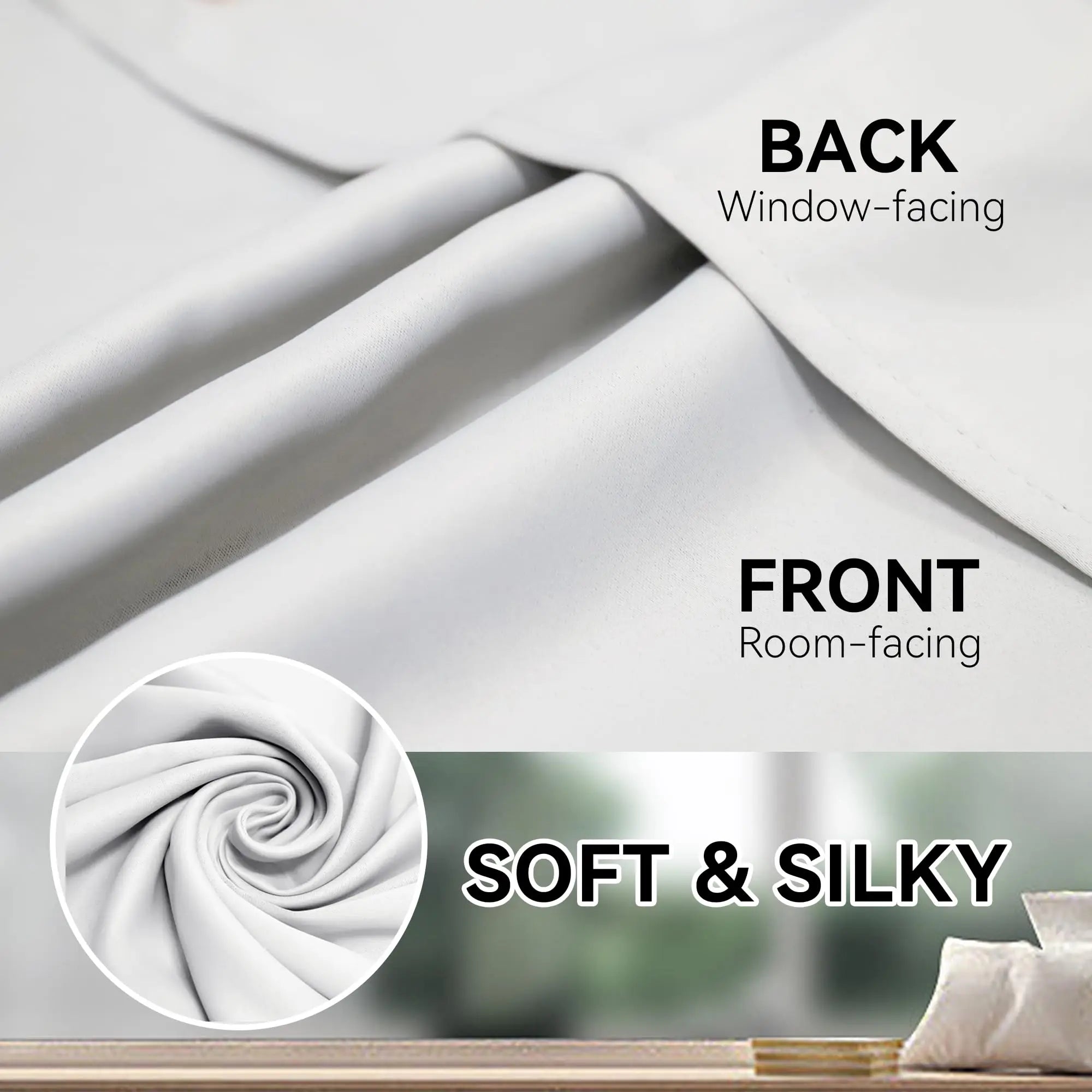 Rideau occultant extra long sur mesure style moderne - vue 7 sur 10