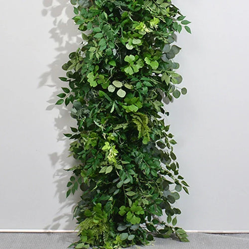 Green Plants Outdoor Runners Wedding Decoration, Artificial Plants Ball Road Leaders Decoration Fake Plants Garden Decoration - vue 6 sur 11