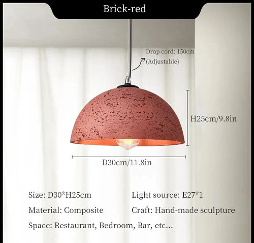 Modern wabi-sabi chandelier for elegant and minimalist interior decor - vue 11 sur 11
