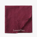 Serviette de table coton lavé lot six réutilisable