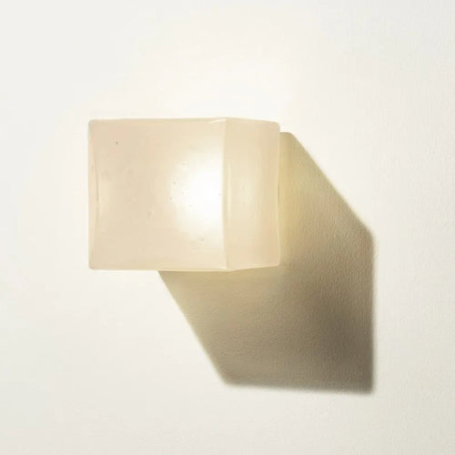 applique murale carrée en verre design minimaliste nordique décorative