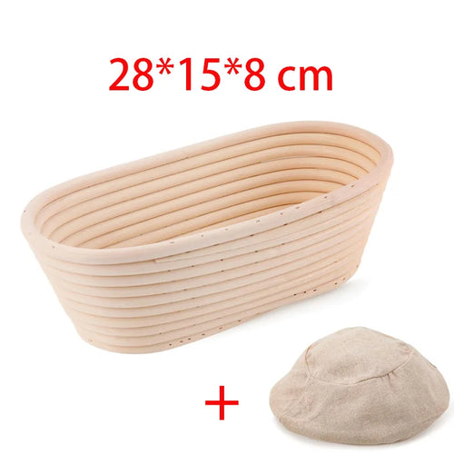 panier à pain en rotin naturel fait main pour fermentation de pâte au levain