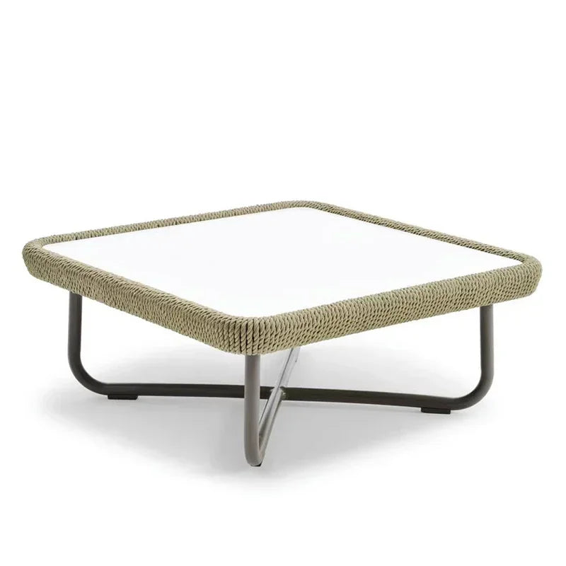 ensembles de meubles de jardin naturels avec coussins luxueux