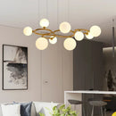 Minimalist post-modern designer chandelier for contemporary interiors