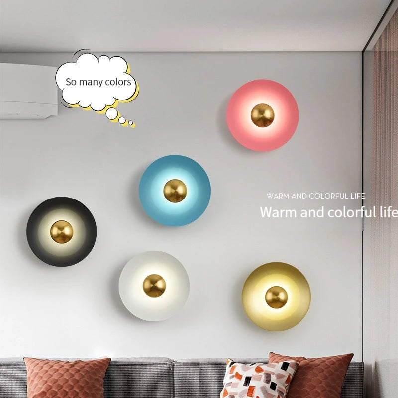 applique murale led ronde moderne pour décoration de luxe intérieure - vue 5 sur 11