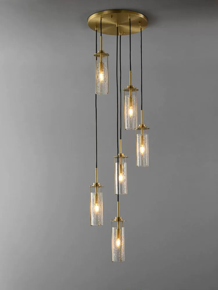 lustre en verre pour éclairage décoratif intérieur suspendu - vue 4 sur 15