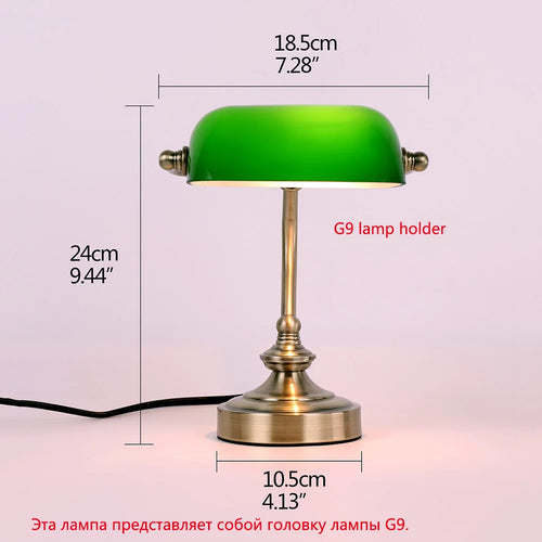 Rétro mini lampe de bureau protection des yeux LED G9 banque lampe de bureau chambre chevet café bureau bar table café décor lampe de table - vue 2 sur 6