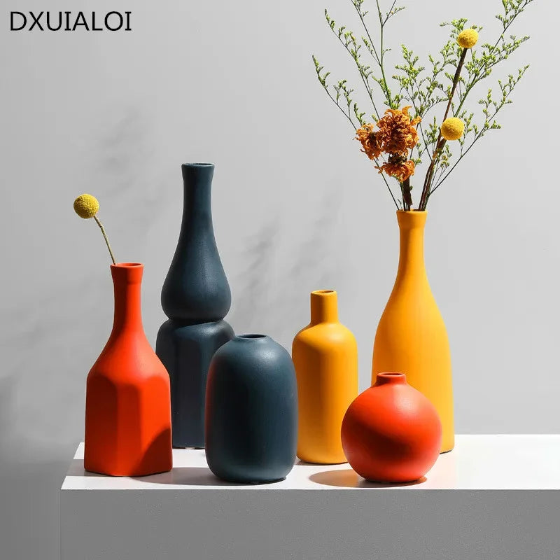 vase en céramique nordique pour décoration intérieure ou cadeau - vue 2 sur 12