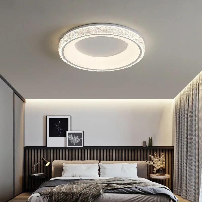 lustre led moderne avec télécommande pour intérieur élégant - vue 6 sur 8