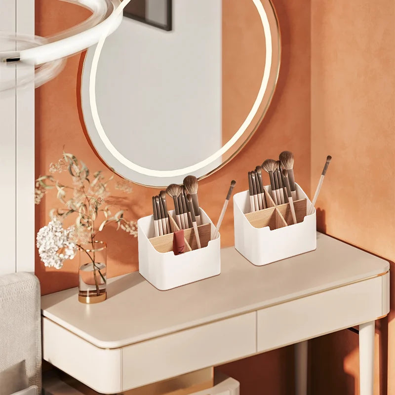 organisateur de rangement pour télécommandes en bambou naturel - vue 4 sur 10