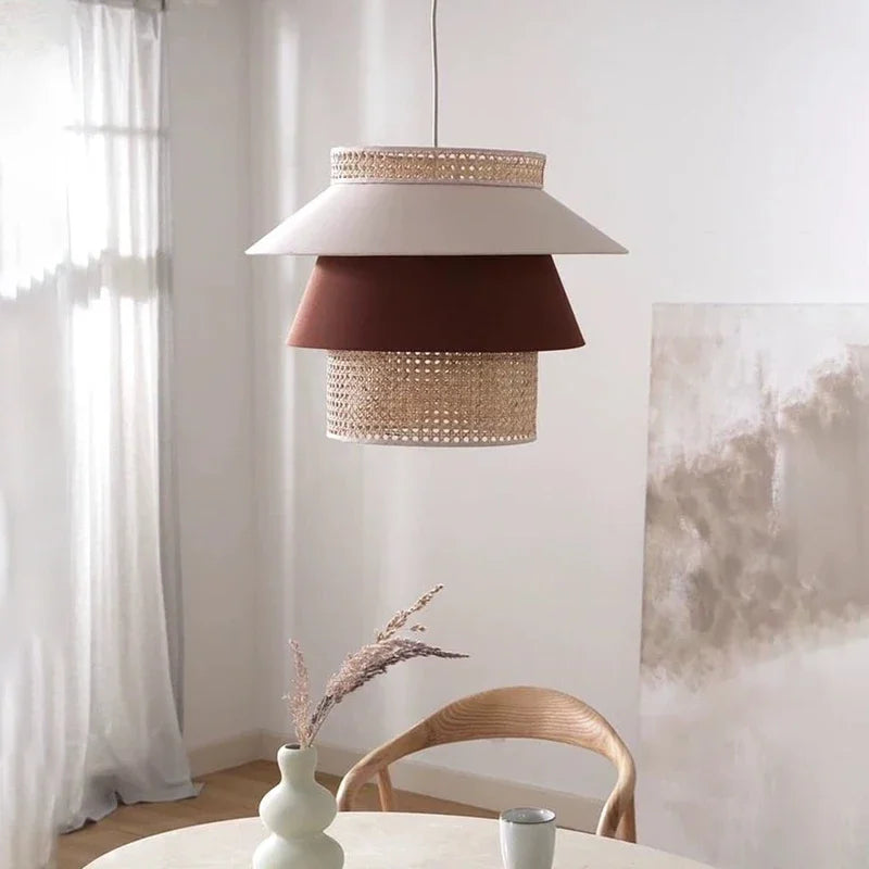 suspension nordique rétro en corde de chanvre artisanale pour décoration intérieure - vue 5 sur 9